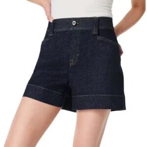 NWOT Spanx denim trouser shorts size L